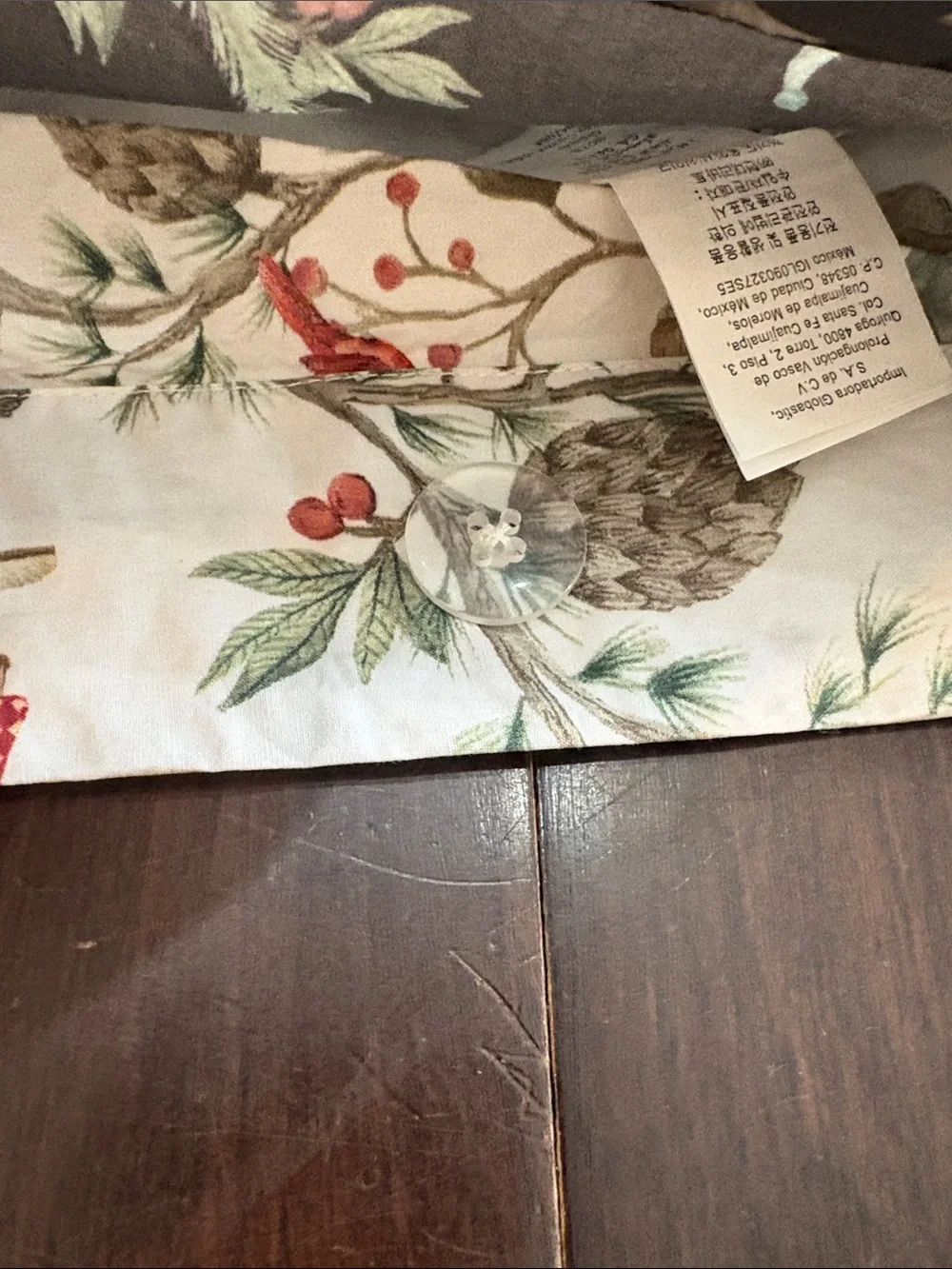 Pottery Barn Gnome Print Pillow Cover
